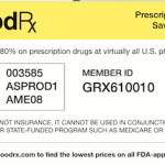 GoodRx Drug Card